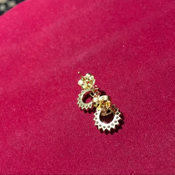 Swan fashion earrings-white stone ring cutest - Picture 8 of 8